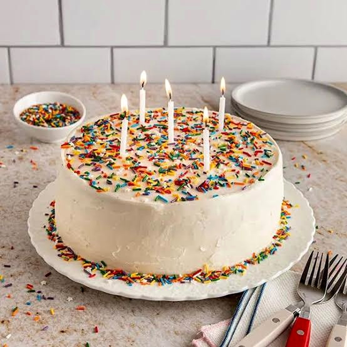Golden Stream celebration cake